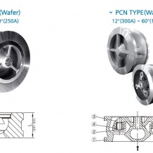 Non-slam nozzle check valve