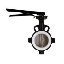 PTFE-lined butterfly valve
