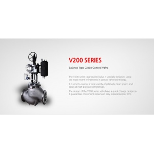 BALANCE TYPE GLOBE CONTROL VALVE